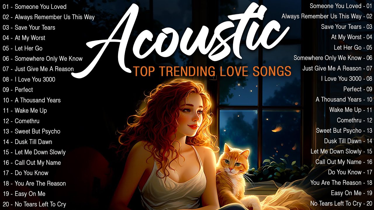 Hot Chill Love Songs 2024 🎈 Relaxing Acoustic Love Songs 2024 Cover 🎈 New Acoustic Music  Hits 2024