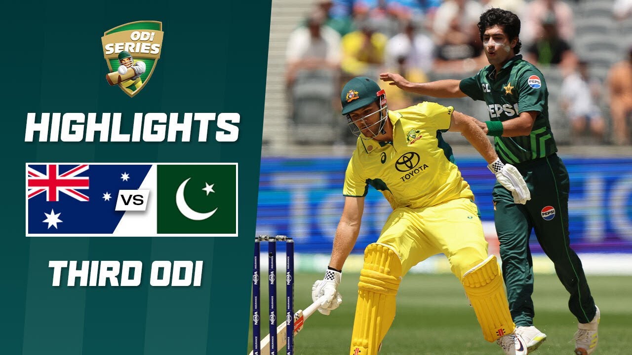 Australia V Pakistan | Third ODI | ODI Series 2024-25