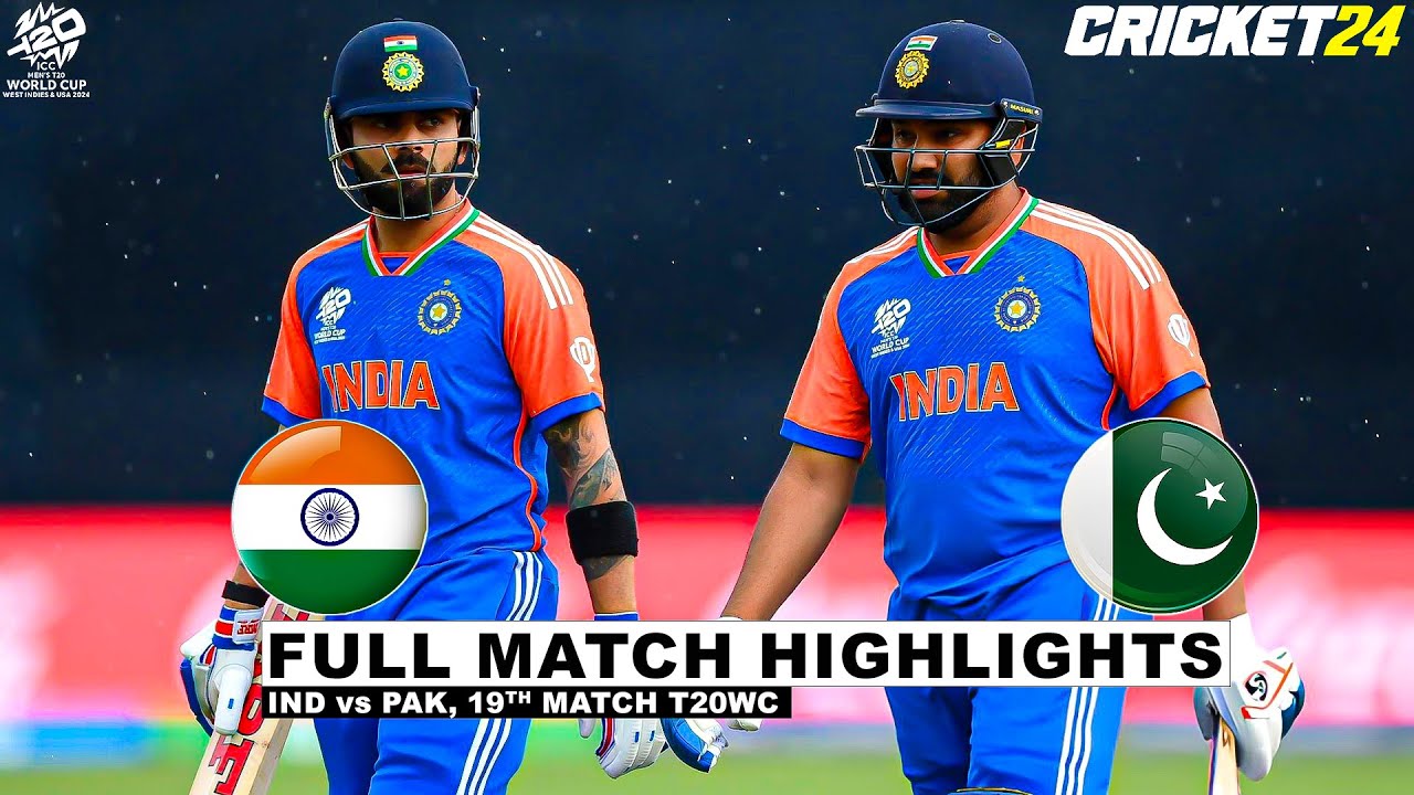 India Vs Pakistan  ICC T20 World Cup 2024 19th Match Highlights | IND Vs PAK Full Highlights