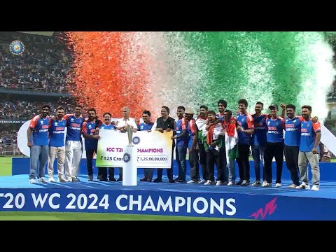 T20 World Cup Champions Team India Felicitated In Grand Style In Mumbai