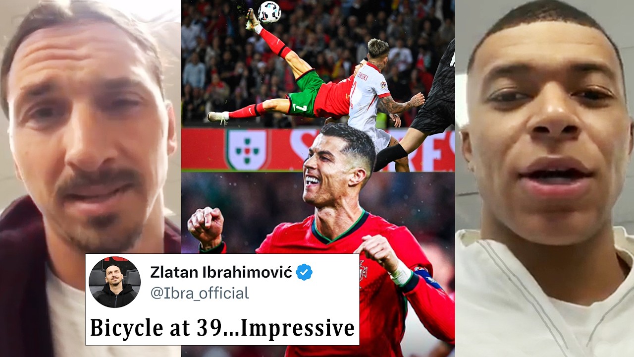 Famous Reaction On Ronaldo Stunning Bicycle Kick!🔥 2 Goal, 1 Assist |Portugal Vs Poland 5-1 Reaction