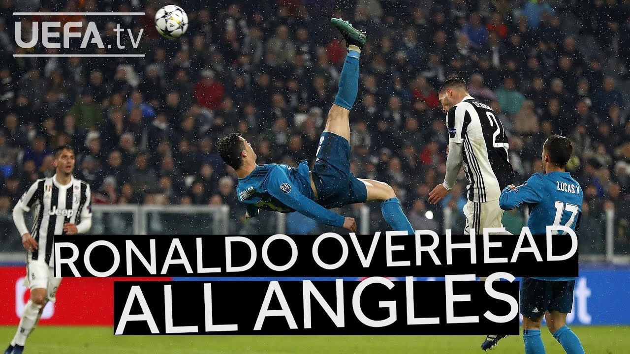 CRISTIANO RONALDO OVERHEAD KICK FROM ALL ANGLES!! #GoalOfTheSeason