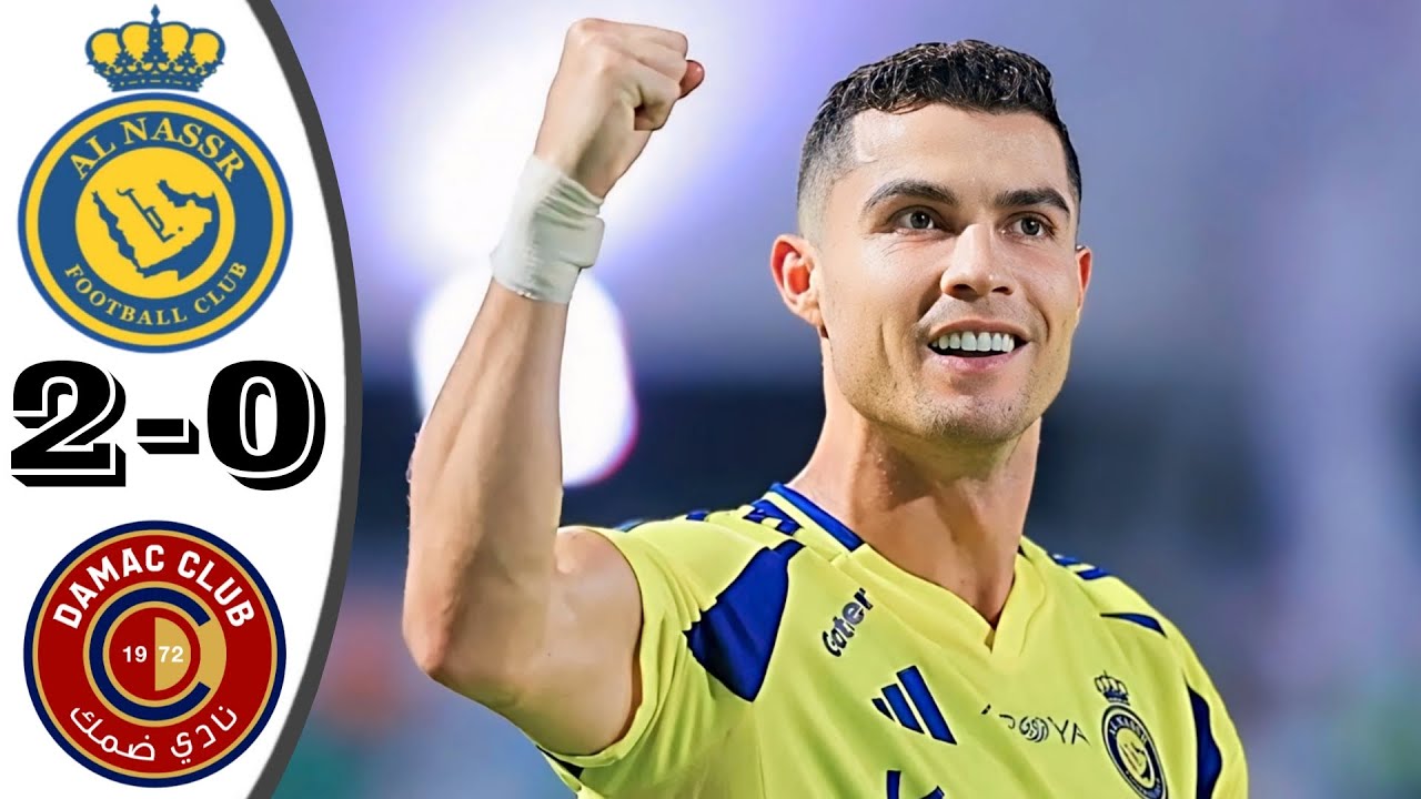 Cristiano Ronaldo 2 Goals – Al Nassr Vs Damac 2-0 – All Goals u0026 Highlights 2024