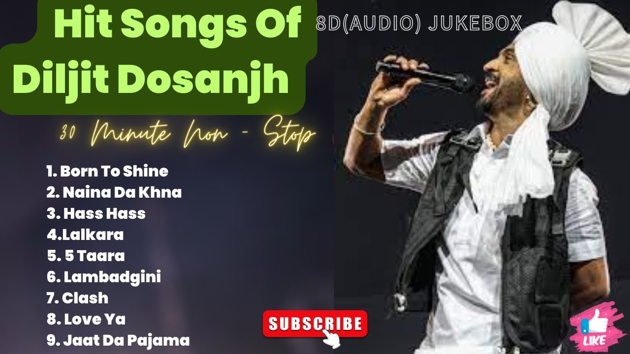 Best Of Diljit Dosanjh (8D(Audio) || Super Hit Songs Of Diljit Dosanjh || Punjabi Jukebox 2024|