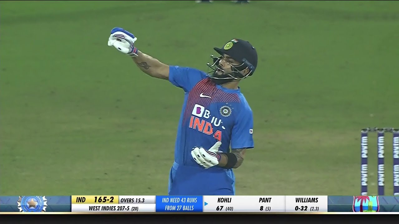 Virat Kohli 94* (50) Vs West Indies 1st T20I 2019 Hyderabad (Ball By Ball)