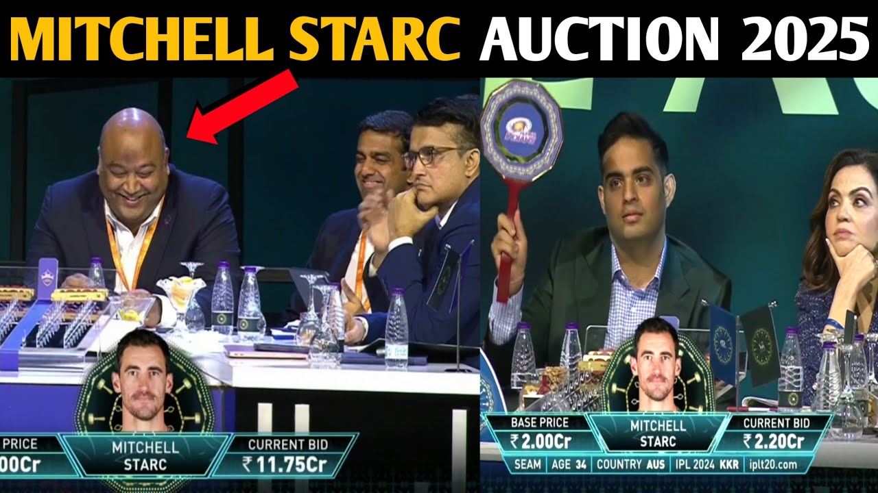 Mitchell Starc Ipl Auction 2025 Full Highlights || Taklu Uncle Ipl Auction | DC IPL Auction 2025