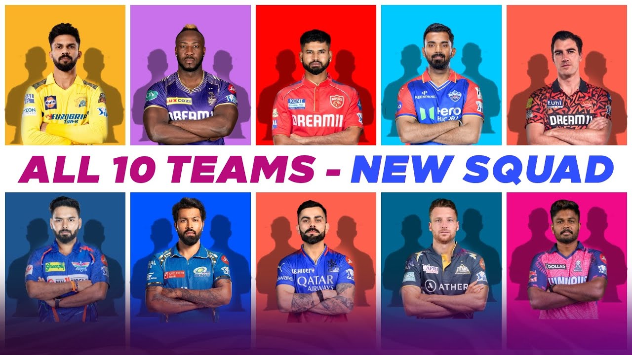 IPL 2025 – All 10 Teams New Squad After IPL Auction | Mega Auction News | MY Cricket Production