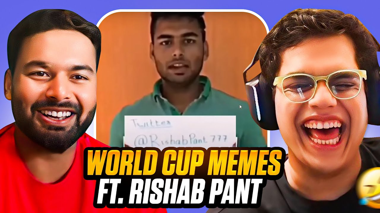 RISHABH PANT REACTS TO RISHAB PANT MEMES Feat. @RishabhPantYoutube17