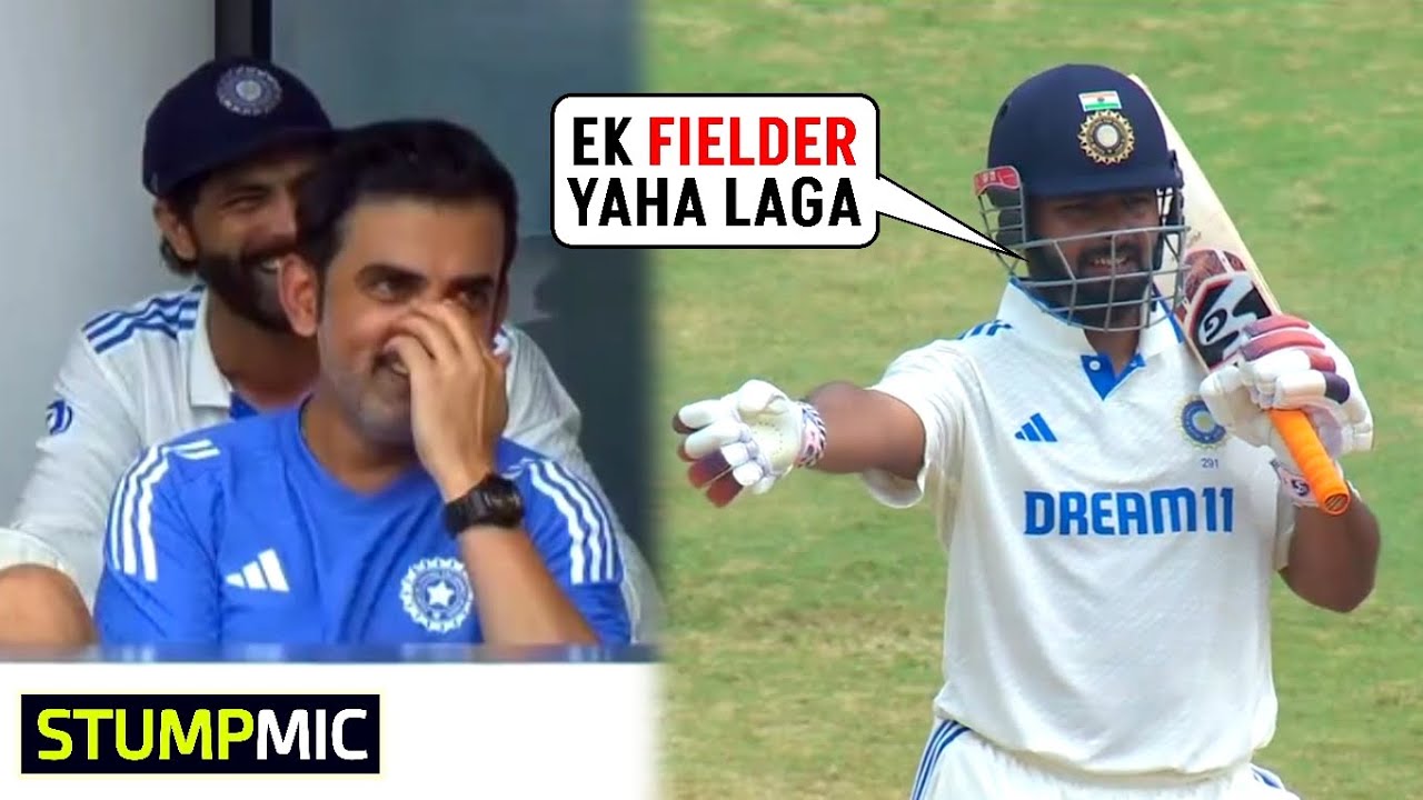 Stump Mic🎙️ Gautam Gambhir’s Amazing Reaction When Rishabh Pant Settled Bangladesh’s Fielding