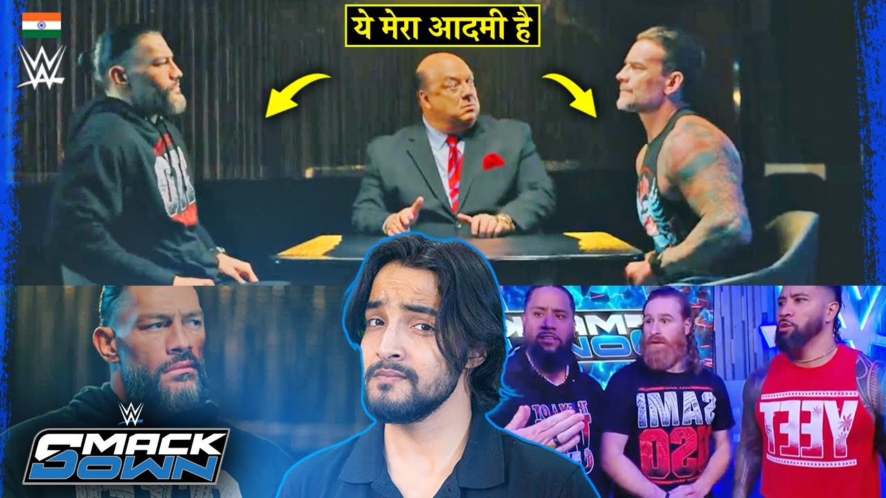 ‘Angry Tribal Chief😡’  Roman Reigns u0026 CM Punk Fight For Wiseman – WWE Smackdown Highlights