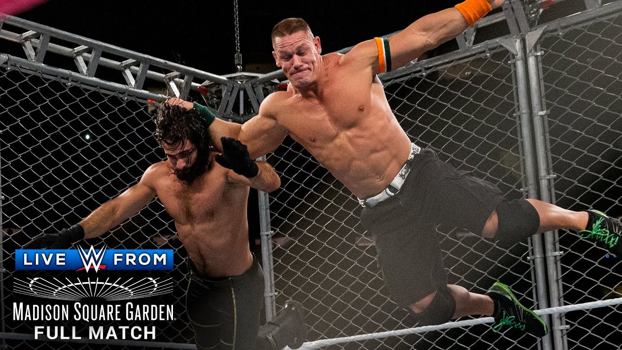 FULL MATCH – John Cena Vs. Seth Rollins – U.S. Title Steel Cage Match: WWE Live From MSG