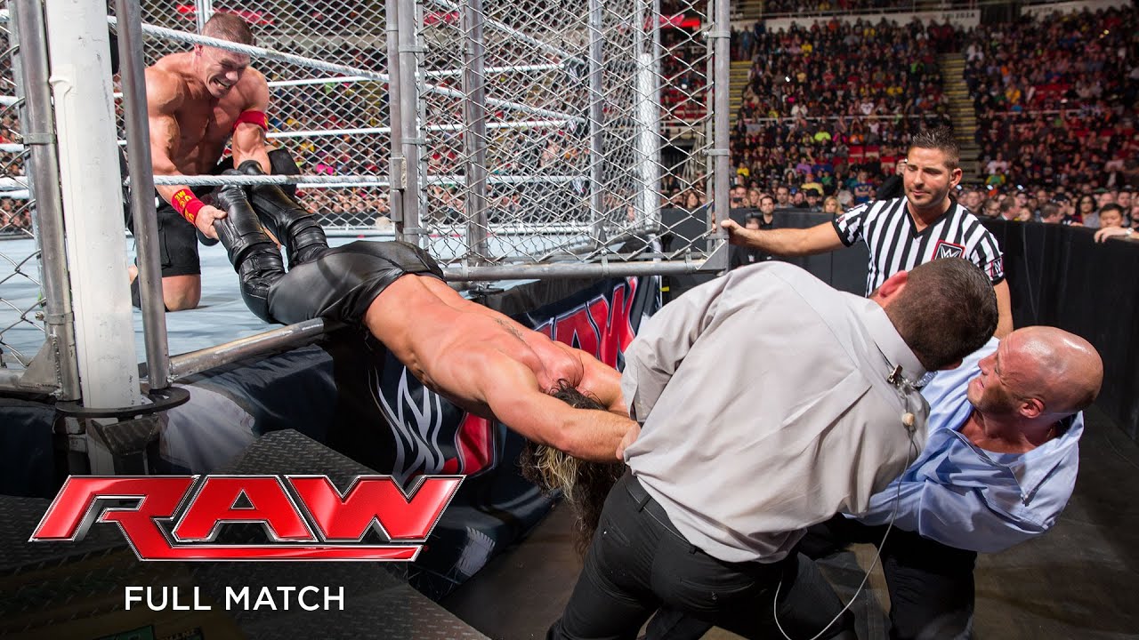 FULL MATCH – John Cena Vs. Seth Rollins – Steel Cage Match: Raw, Dec. 15, 2014