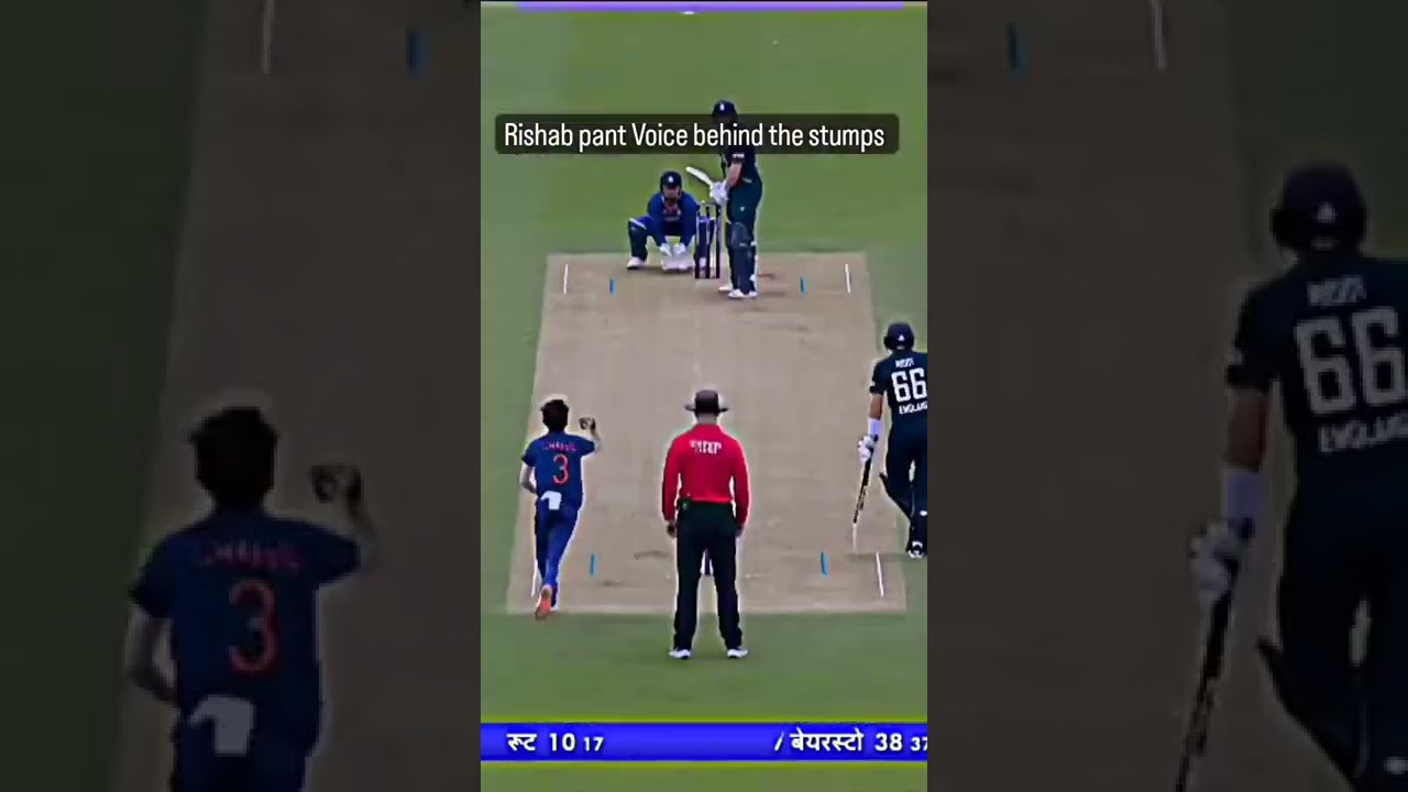 RISHAB PANT VOICE BEHIND WICKETS