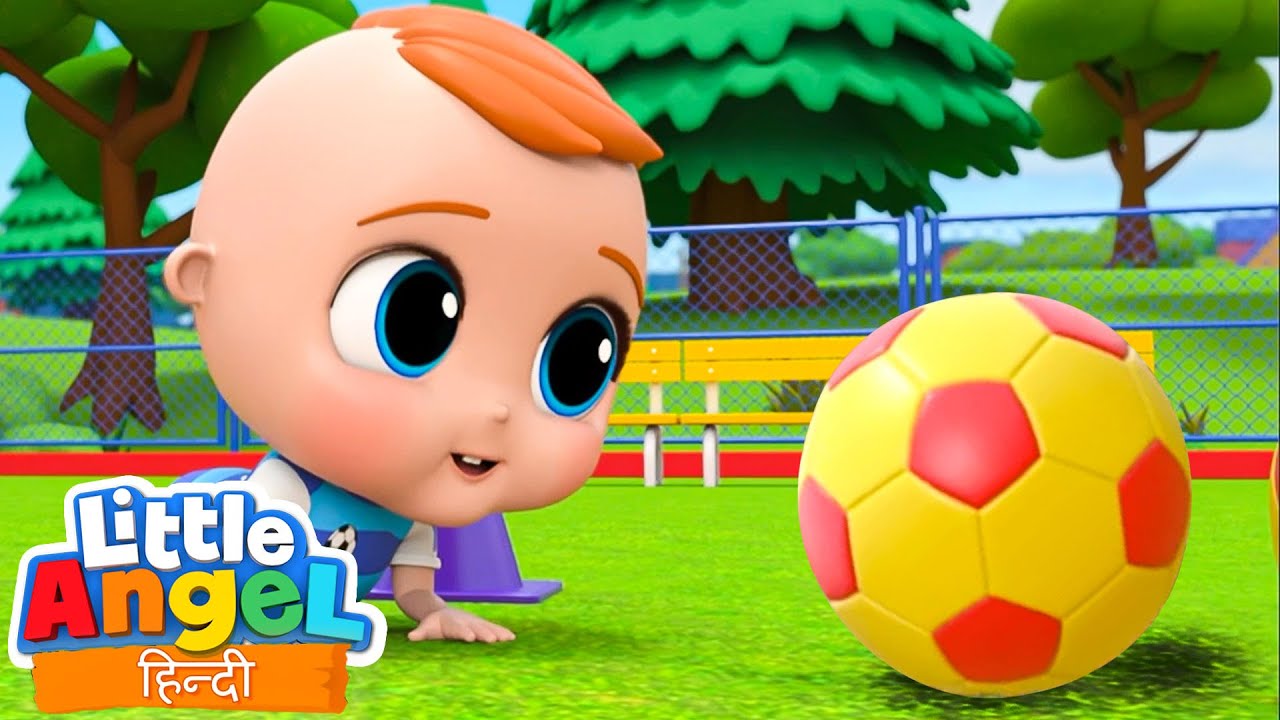 Football Song | Football Song For Kids | Hindi Rhymes For Children | Little Angel Hindi