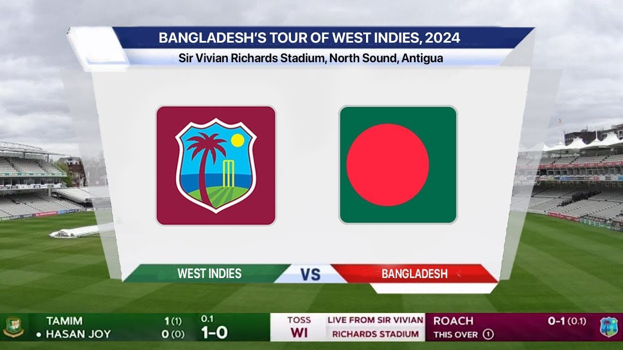 🔴 Live: Bangladesh Vs West Indies Live – 2nd TEST | BAN Vs WI Live | Bangladesh Live Match Today