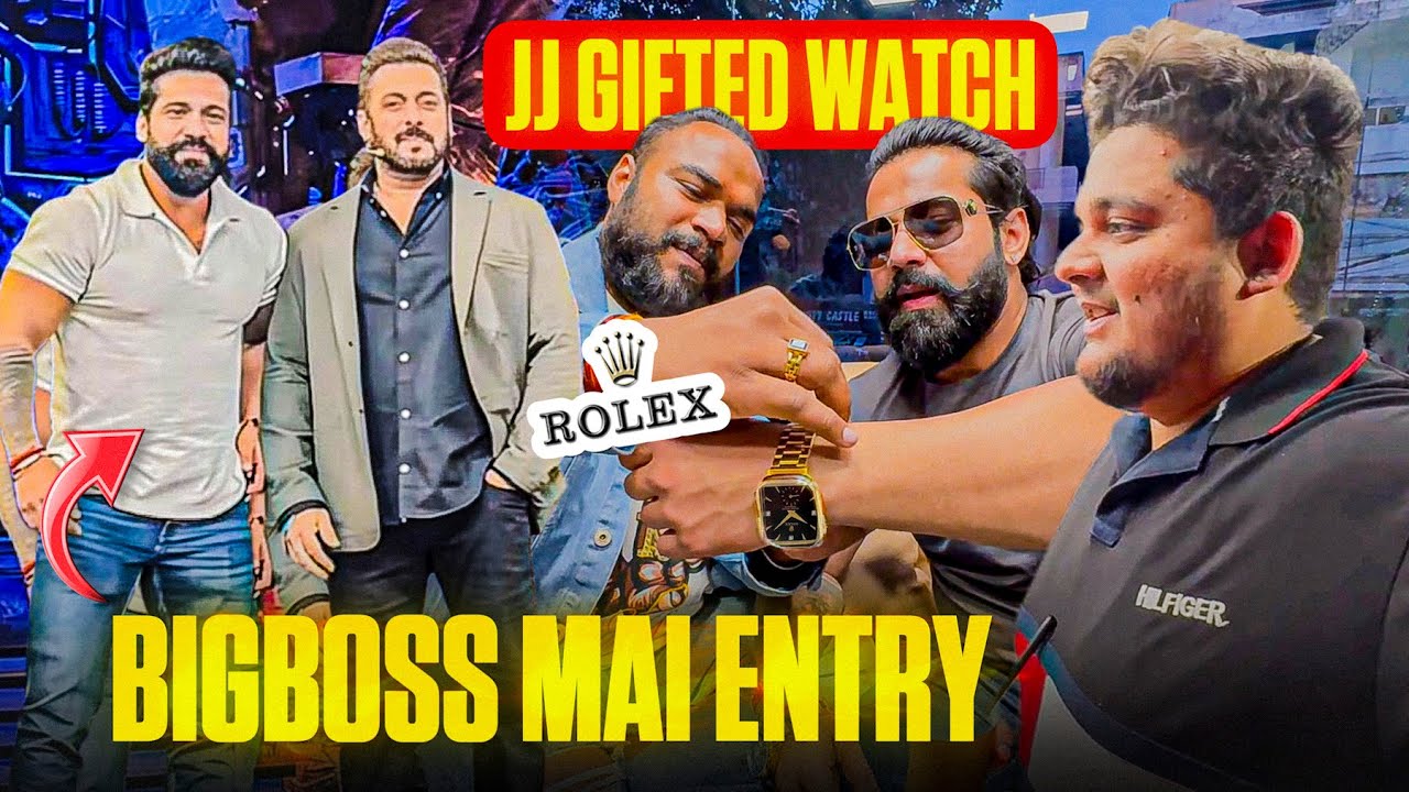 @RajveerFitnessSeries BHAI KI BIGBOSS M ENTRY😍@JJCommunication BHAI NE DI ROLEX WATCH GIFT🤑25LAC