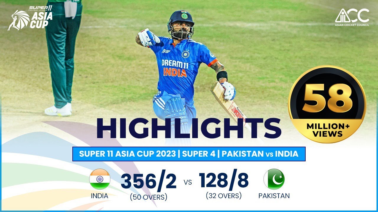 Super11 Asia Cup 2023 | Super 4 | Pakistan Vs India | Full Match Highlights