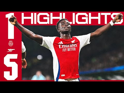 HIGHLIGHTS | Sporting CP Vs Arsenal (1-5) | UCL | Martinelli, Havertz, Gabriel, Saka, Trossard