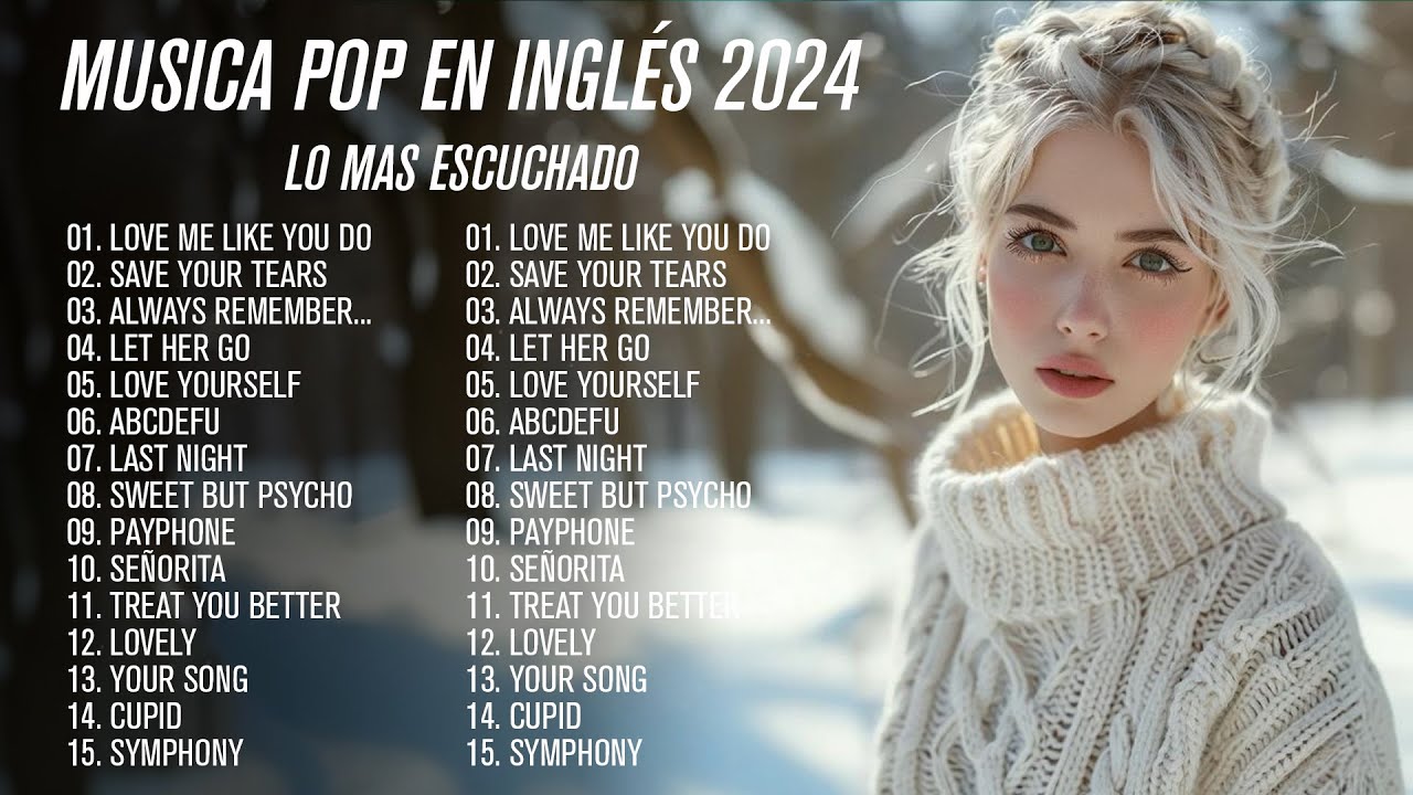 Musica En Inglés 2024 Lo Mas Escuchado – Canciones Pop – 200 Mejores Canciones De La Última Decada