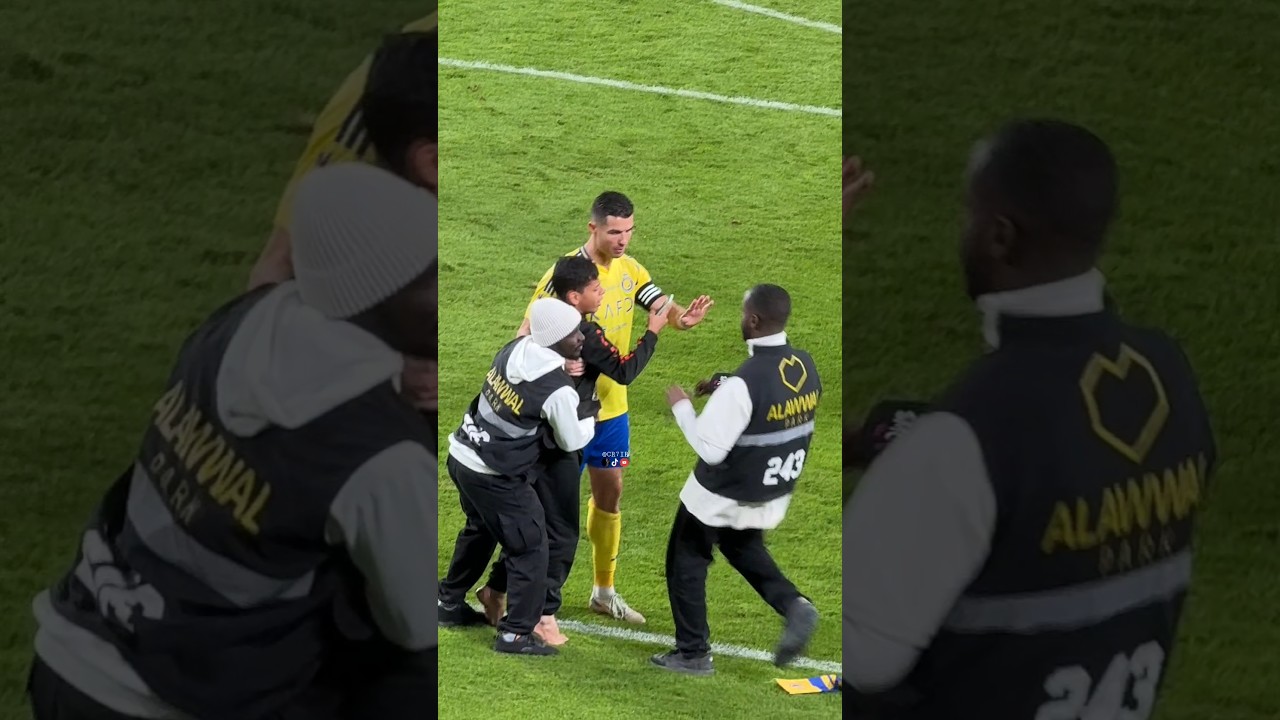 Cristiano Ronaldo Stopped The Security For A Young Fan ❤