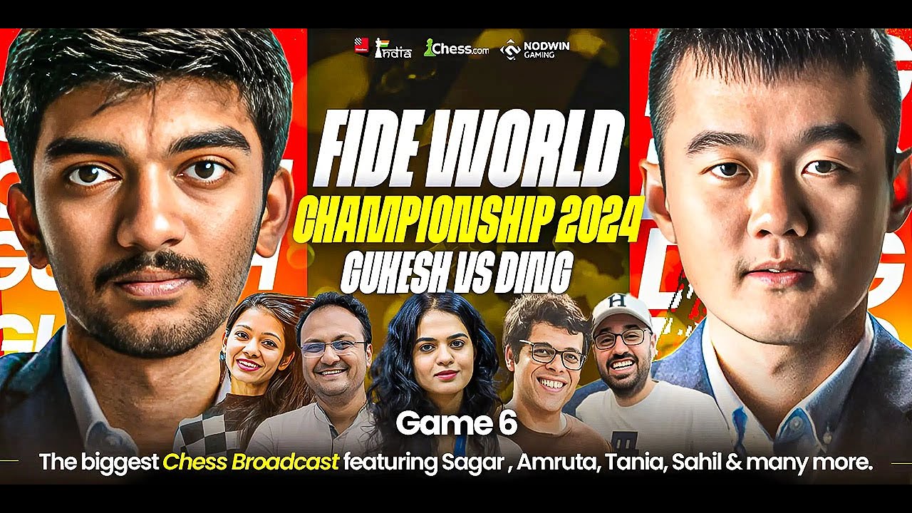 Ding Liren Vs Gukesh | Game 6 | FIDE World Championship 2024 | Ft. Sagar, Tania, Balraj, Sahil