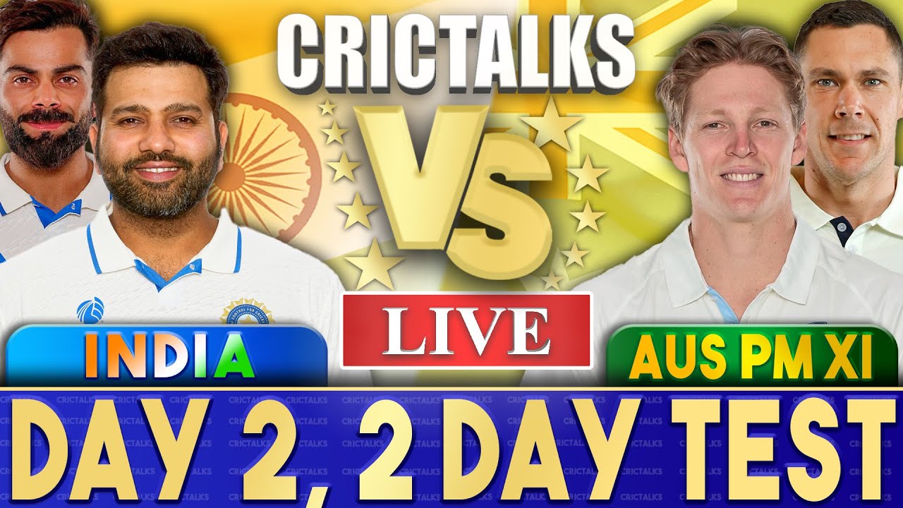 Live: IND Vs AUS PM XI, Day 2 | Live Scores u0026 Commentary | India Vs AUS PM XI | Last Hr