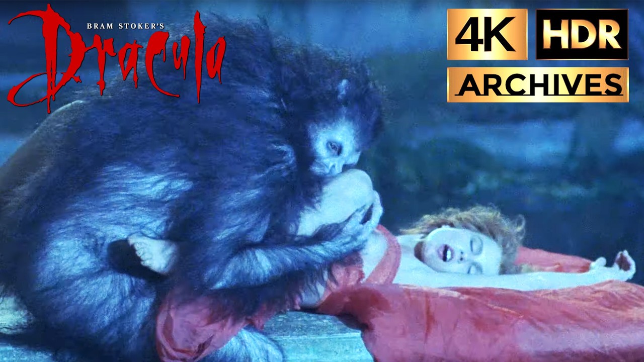 Bram Stoker’s Dracula [ 4K – HDR ] Dracula Bites Lucy The First Time – Rain Scene (1992)