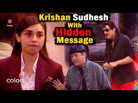 Bigg Boss 18 Today Episode Promo Krishna Sudesh Inside With Hidden Message #bb18