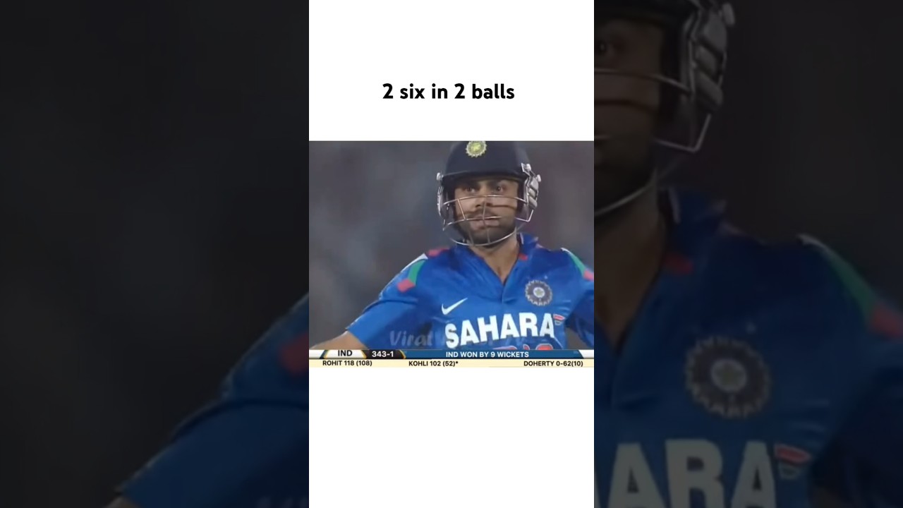 2 Six In 2 Balls | Viral Kohli Six | Indian Cricketer | #trending #cricket #viratkohli  #msdhoni