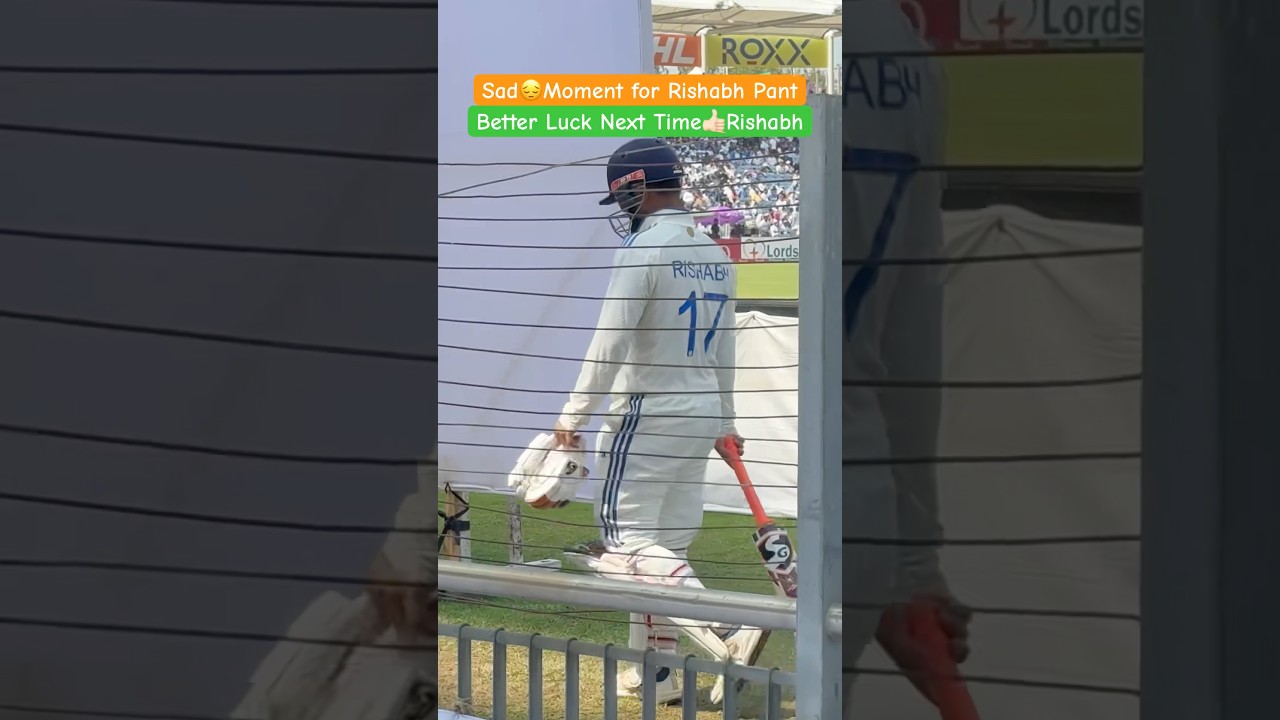 Sad😔Moment For Rishabh Pant #rishabhpant #viralvideo #trending #shorts #indianbatsman #cricket Ket