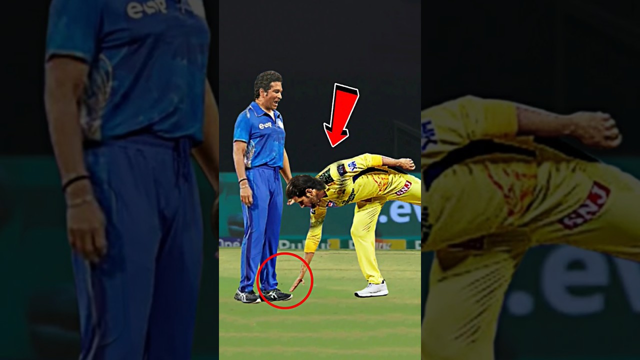 MS Dhoni Touch Sachin Tendulkar Feet After MI Vs CSK Match