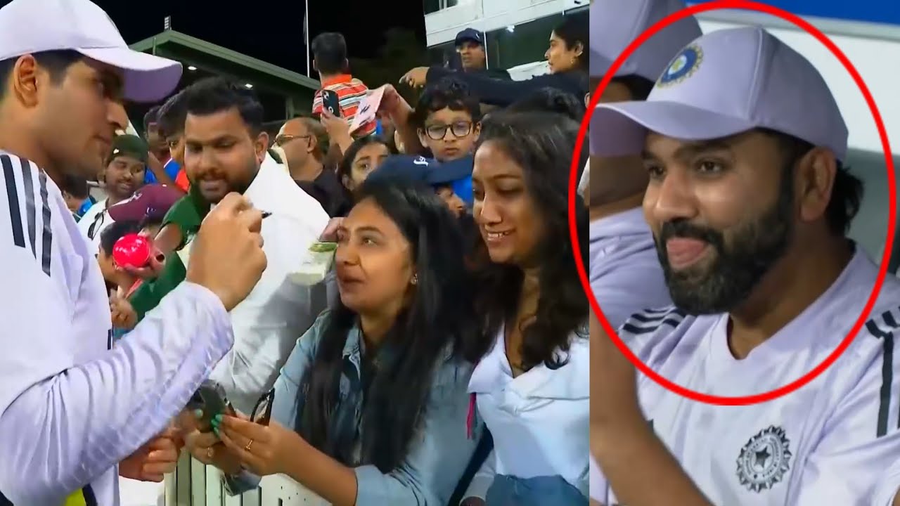 Rohit Sharma’s Witty Reaction When Girl Try Kissing Shubman Gill After Practice Match IND Vs Aus