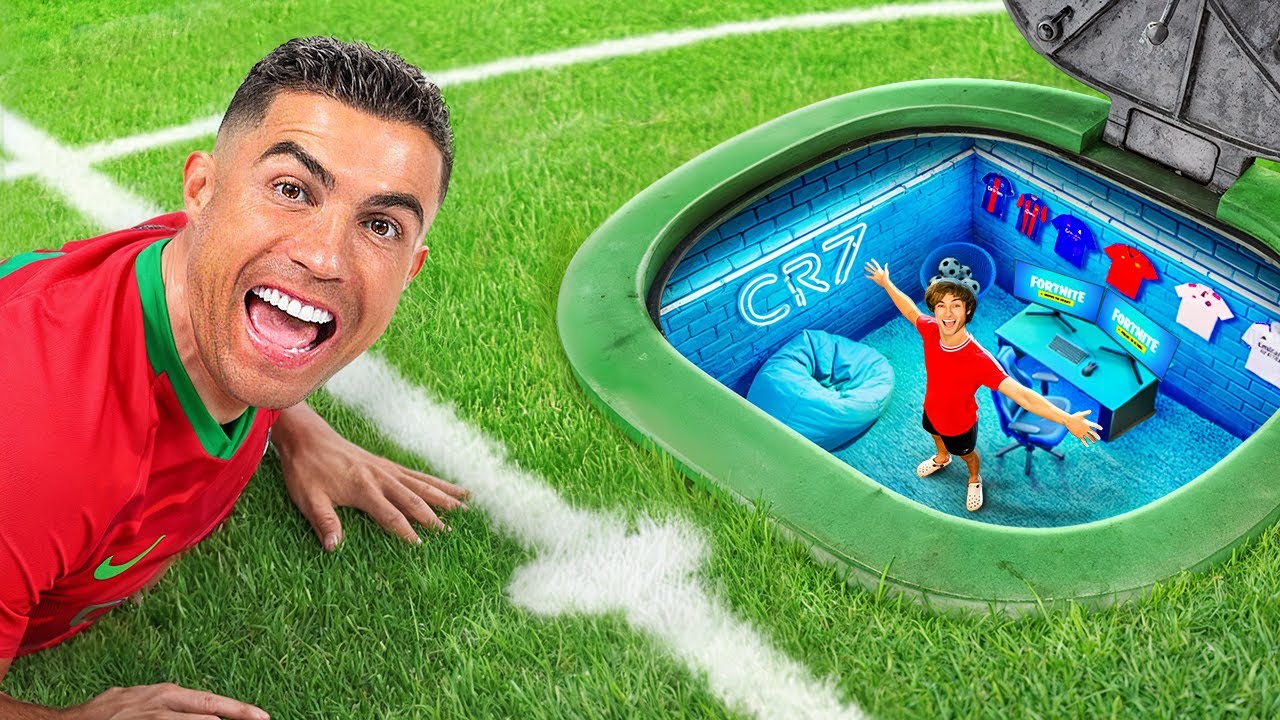 I Built 5 SECRET Rooms For Ronaldo!