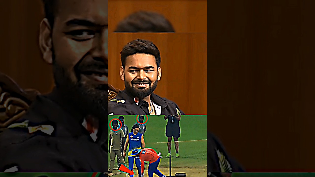 पैर नहीं छू रहा था🤣 Rishabh Pant Touch MS Dhoni Feet 😱🔥 #cricket #shots #msdhoni