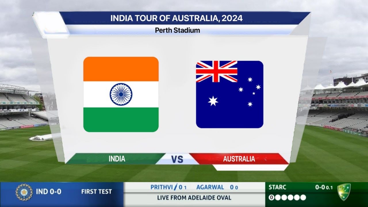 🔴 Live: India Vs Australia Live – 1st Test, Day 1 | IND Vs AUS Live | India Live Cricket Match Today