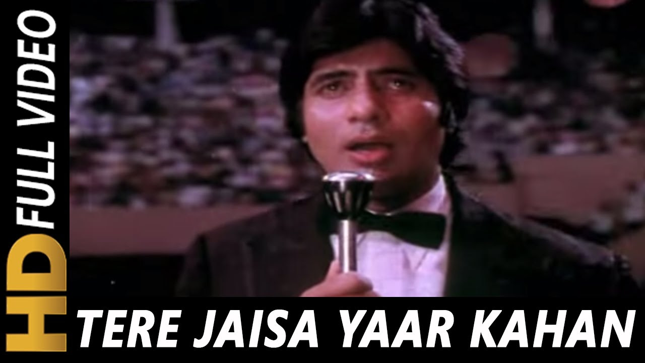 Tere Jaisa Yaar Kahan | Kishore Kumar | Yaarana 1981 Songs | Amitabh Bachchan