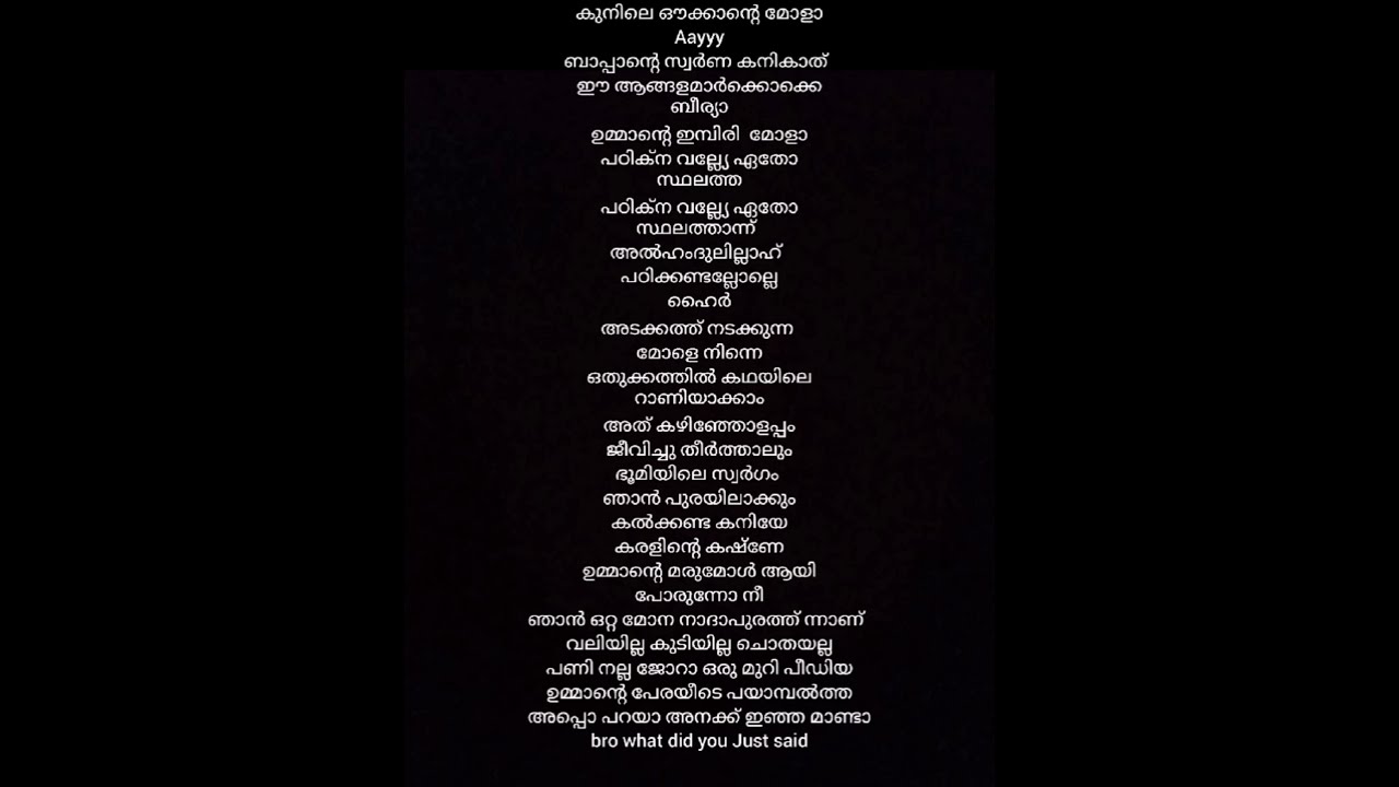 Beevi Song/lyrics /viral Video/ Trending /song/( Malayalam)