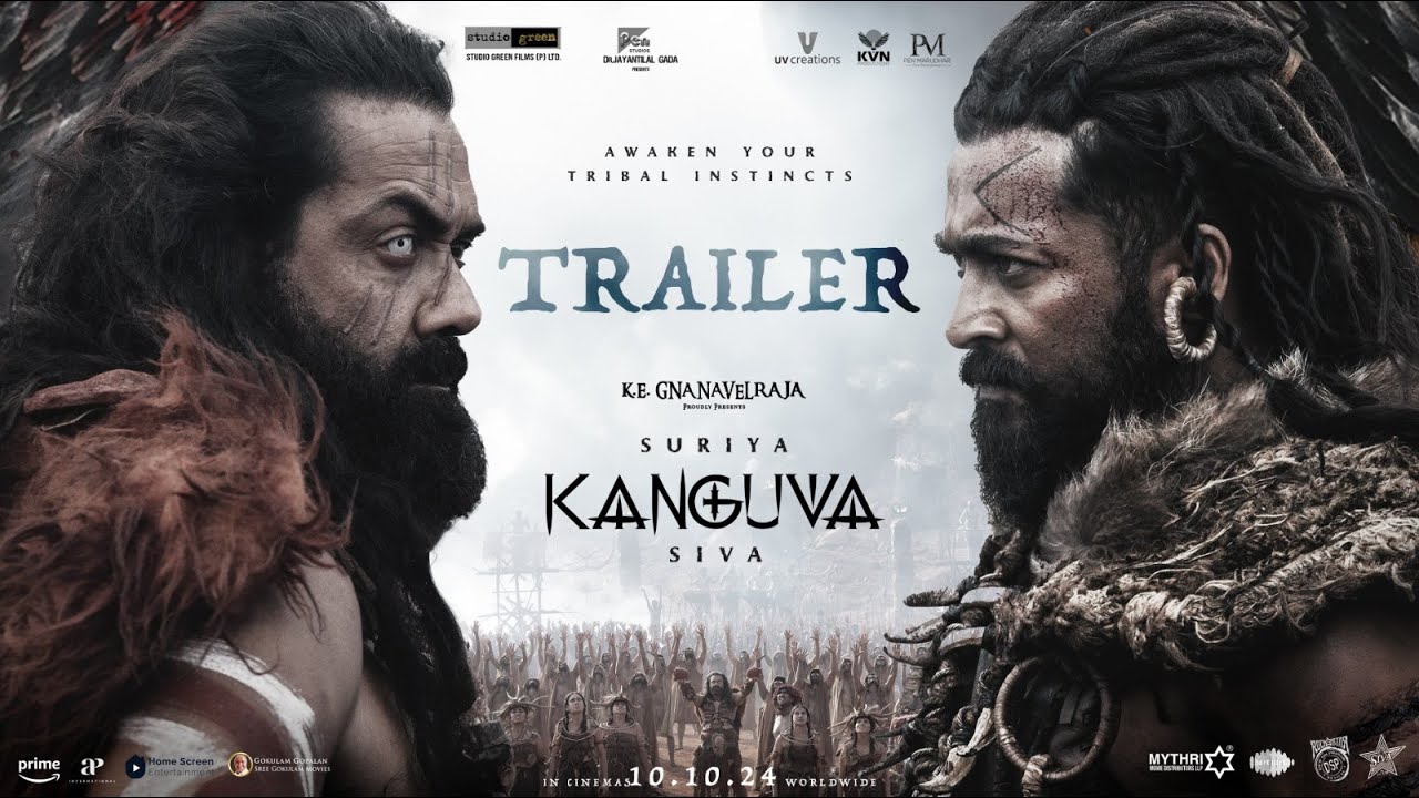 Kanguva – Hindi Trailer | Suriya | Bobby Deol | Devi Sri Prasad | Siva | Studio Green | UV Creations