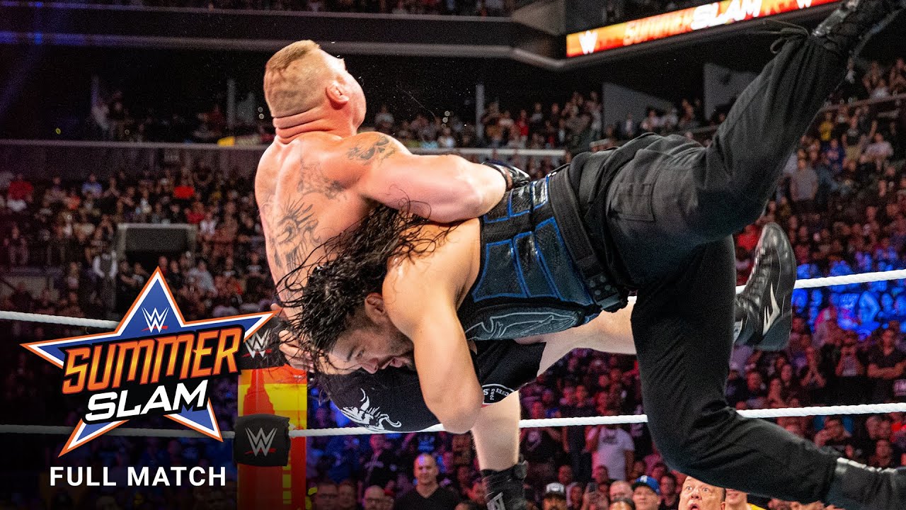 FULL MATCH – Brock Lesnar Vs. Roman Reigns – Universal Title Match: SummerSlam 2018