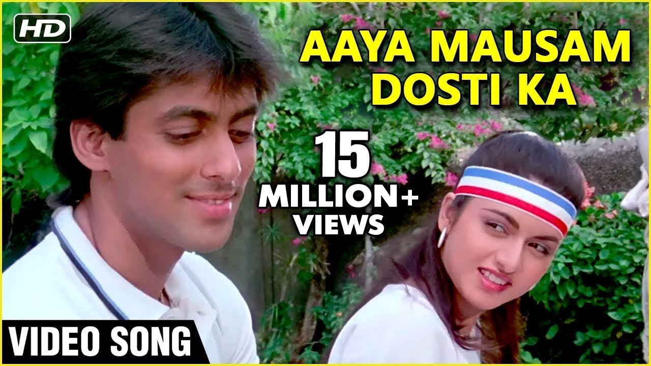 Aaya Mausam Dosti Ka Video Song | Maine Pyar Kiya | Salman Khan, Bhagyashre|S.P.B u0026  Lata Duet