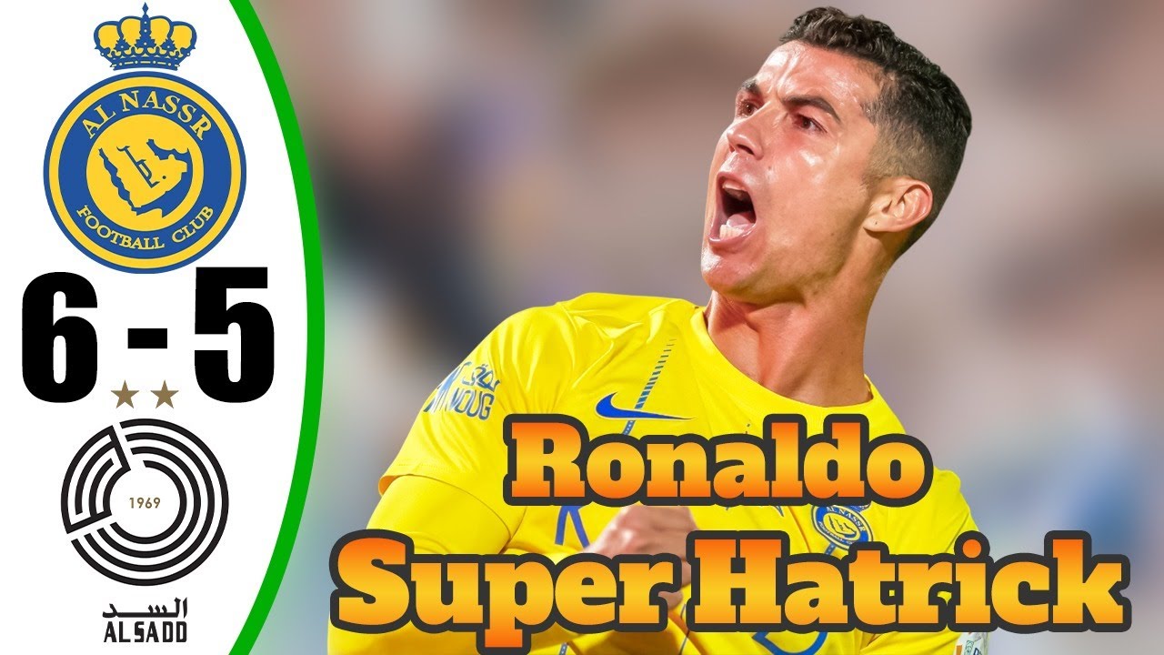 Ronaldo Super Hat-Trick In 5 Min 💥 AL Nassr Vs AL Sadd 6-5 – All Goals u0026 Highlights – 2024