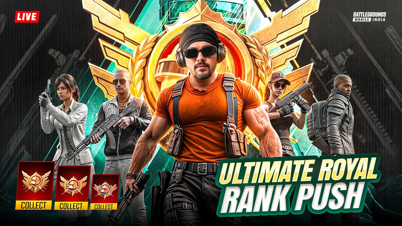 🔥FINALLY THE WAIT IS OVER ,  ULTIMATE ROYALE RANK PUSH LIVE  🔥