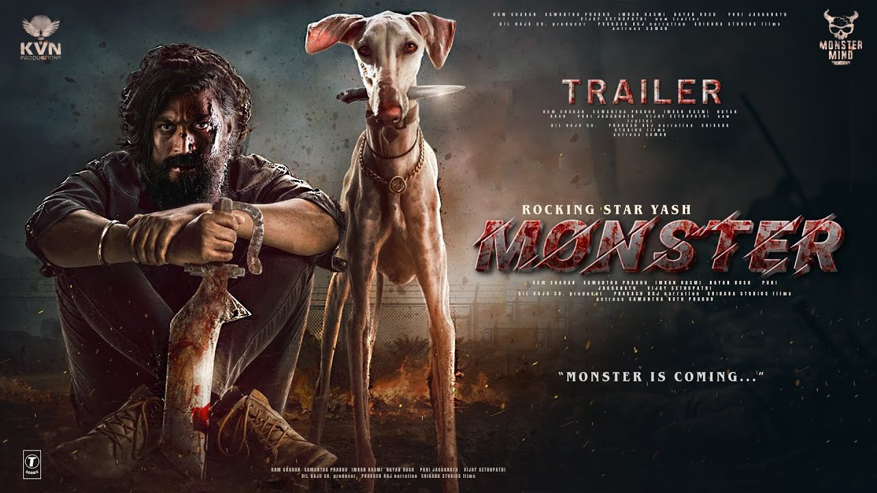 MONSTER – Hindi Trailer | Rocking Star Yash | Shruti Haasan | Boby Deol, Lokesh Kanagaraj In Cinemas