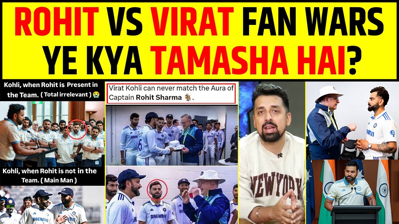 ROHIT SHARMA Vs VIRAT KOHLI FAN WARS YE KYA TAMASHA HAI ? #rohitsharma #viratkohli