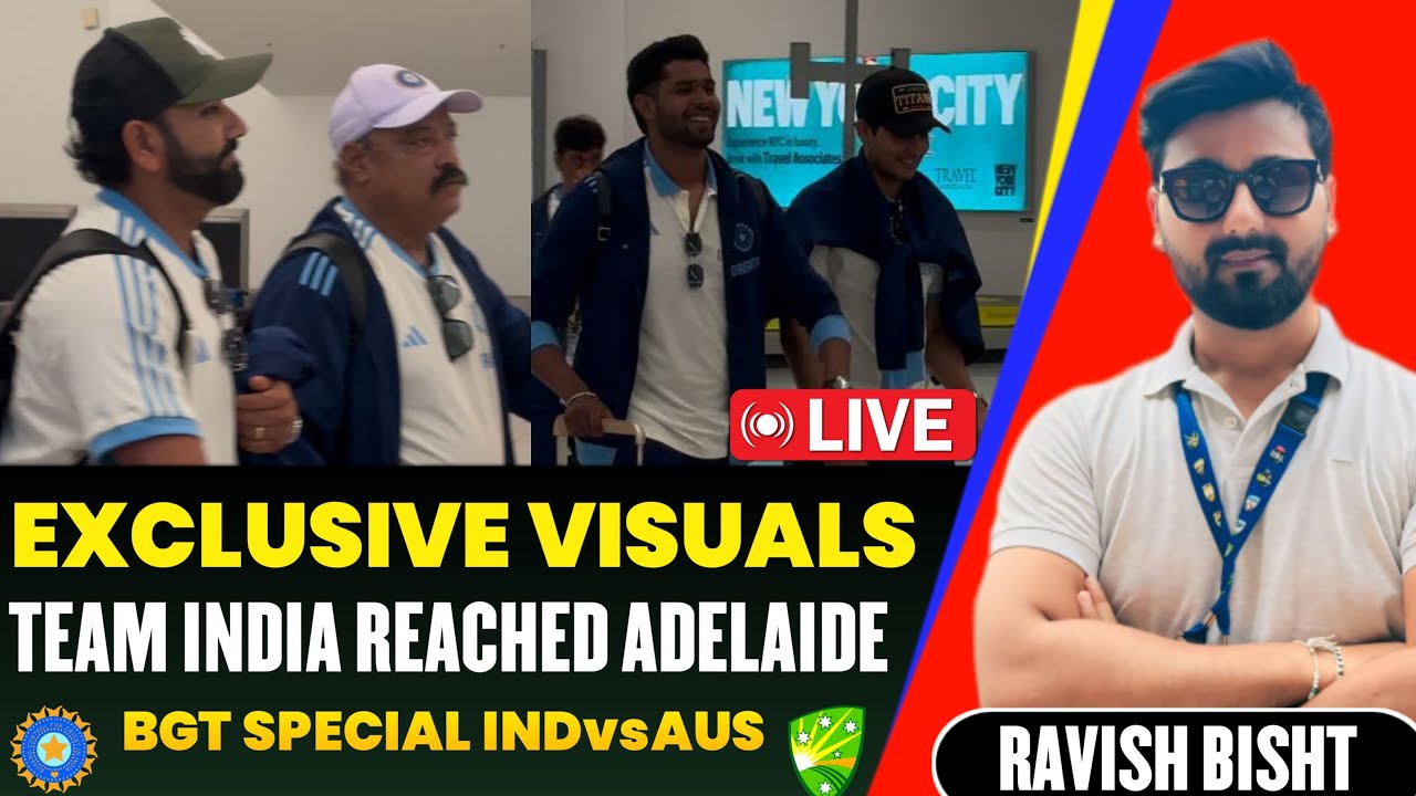 Team India Arrives In Adelaide | Exclusive Arrival Moments| Rohit Sharma| Shubman Gill| Rishabh Pant