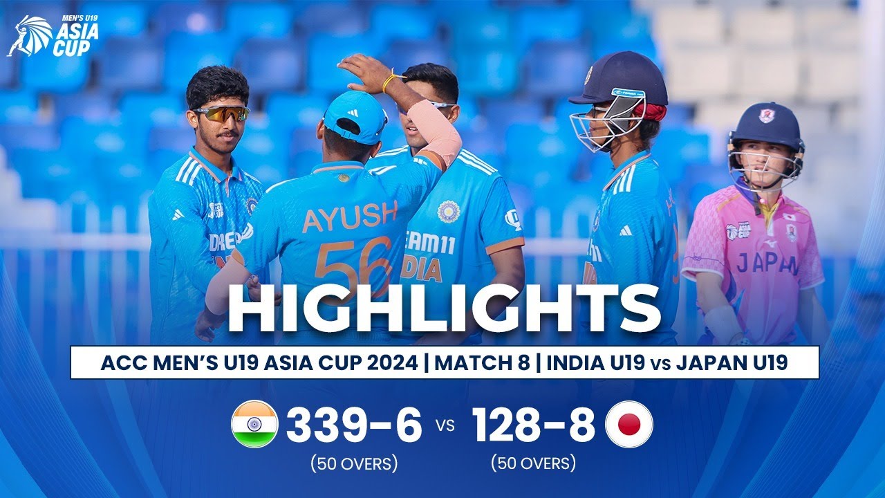 India U19 Vs Japan U19 | ACC Men’s U19 Asia Cup | Match 8