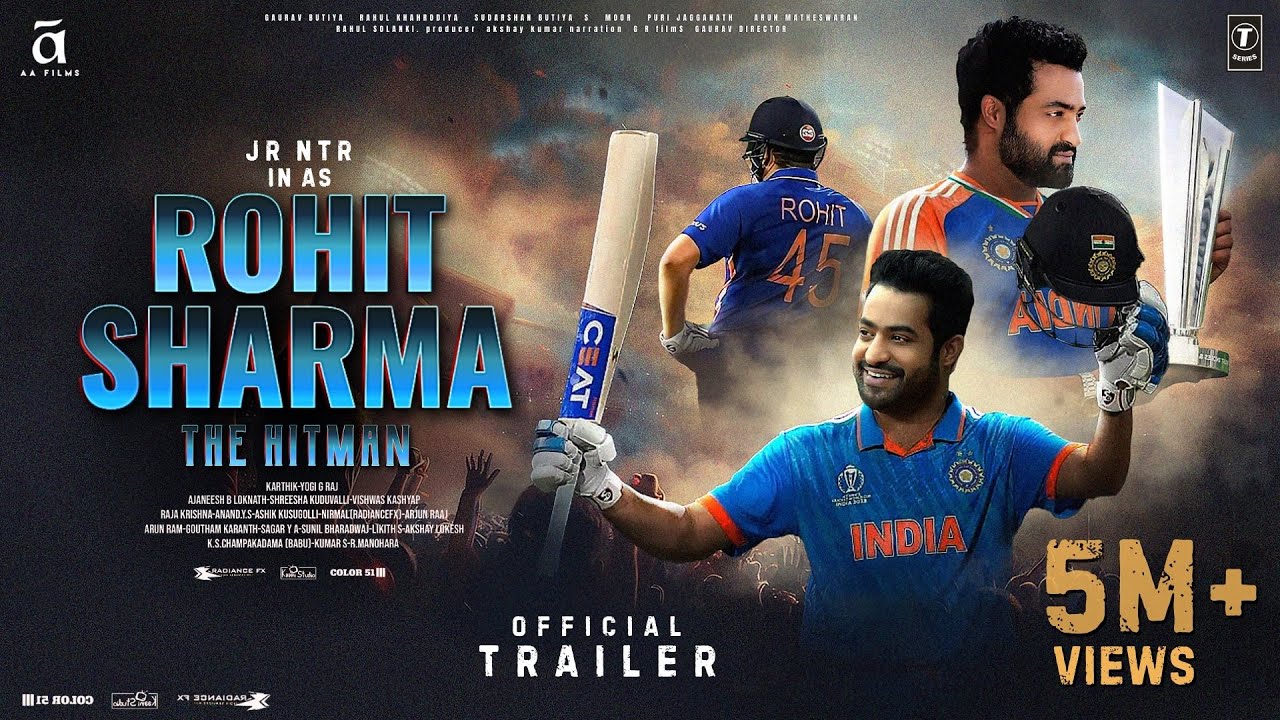 Rohit Sharma: The Hitman – Official Trailer | Jr NTR As Rohit Sharma | Kiara Advani | A A Films 2025