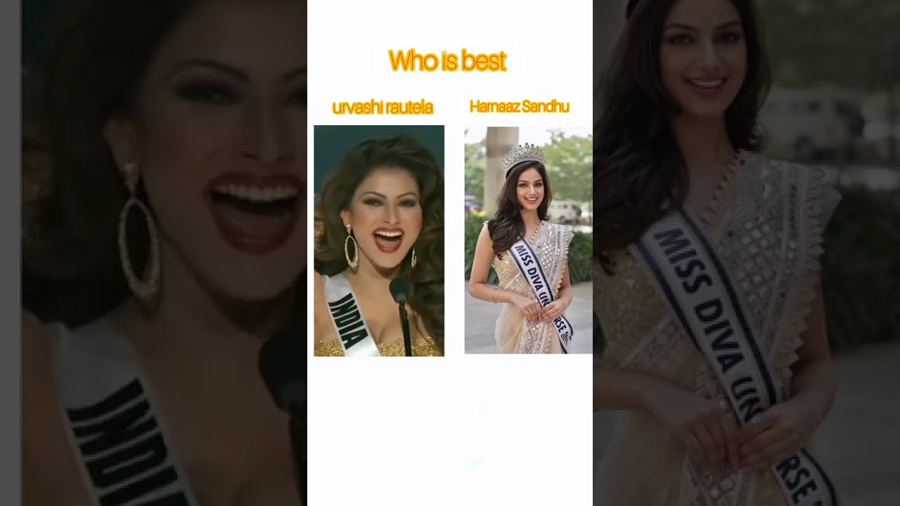 Urvashi Rautela And Harnaaz Sandhu Miss Universe L Who Is Best L #shorts #trending #missuniverse