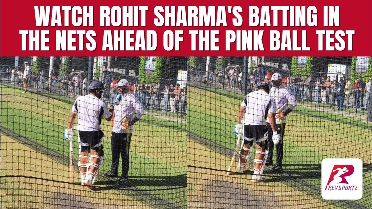 Watch Rohit Sharma’s Batting In The Nets Ahead Of The Pink Ball Test