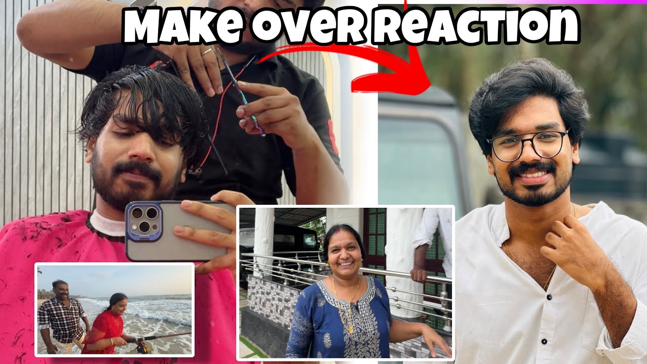 MAKEOVER REACTION😍|AMMA FISHING😄